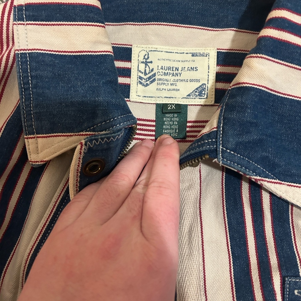 Vintage Ralph Lauren Jeans Company Striped Sailing Jacket